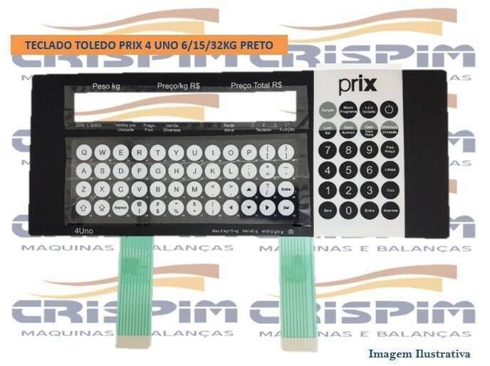 TECLADO TOLEDO PRIX 4 UNO 6/15/32KG PRETO - Foto 1