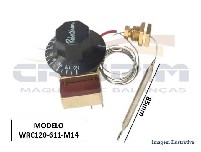 TERMOSTATO 30 A 120C 20A C/BUCHA ROBERTSHAW - Foto 1