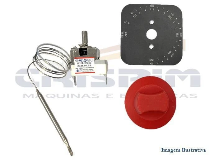 TERMOSTATO 50 A 300C 16A S/BUCHA CROYDON CURTO COM - Foto 1