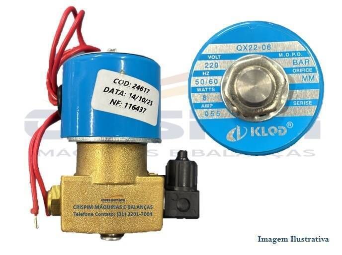 VALVULA SOLENOIDE MÁQ. VACUO R.BAIÃO BICO 1 COTOV. - Foto 1