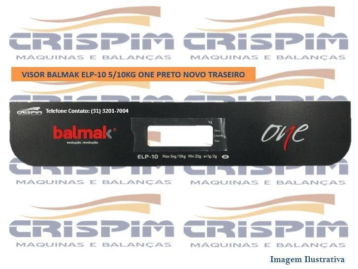 VISOR BALMAK ELP-10 5/10KG ONE PRETO NOVO TRASEIRO - Foto 1