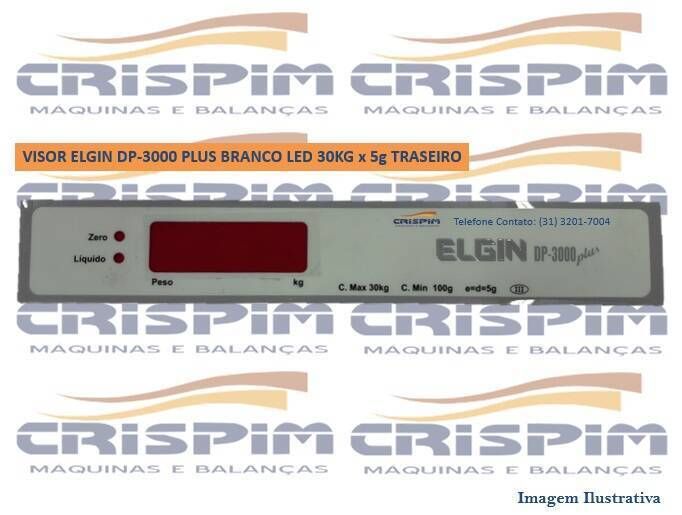 VISOR ELGIN DP-3000 PLUS BRANCO LED 30KG x 5g TRAS - Foto 1