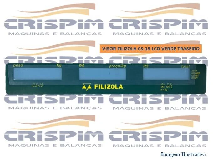VISOR FILIZOLA CS-15 LCD VERDE TRASEIRO - Foto 1