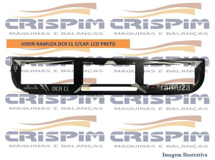 VISOR RAMUZA DCR CL S/CAP. LCD PRETO - Foto 1
