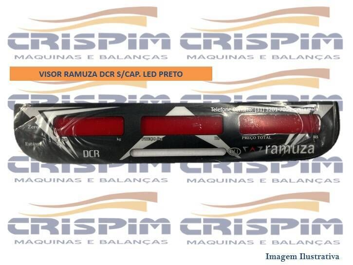 VISOR RAMUZA DCR S/CAP. LED PRETO - Foto 1