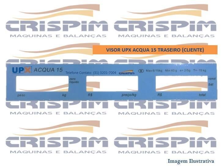 VISOR UPX ACQUA 15 TRASEIRO (CLIENTE) - Foto 1