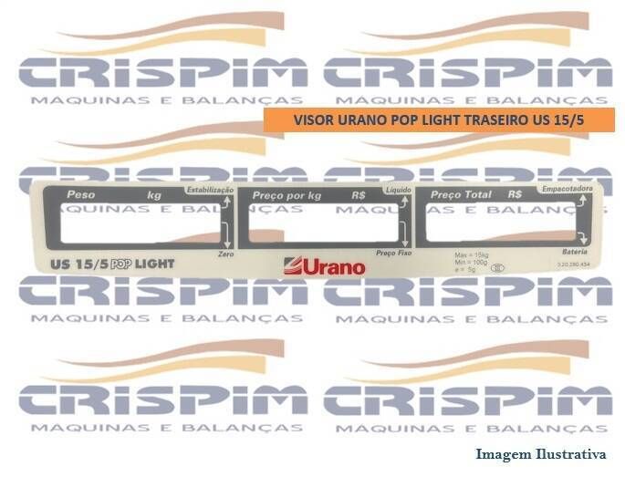 VISOR URANO POP LIGHT TRASEIRO US 15/5 - Foto 1
