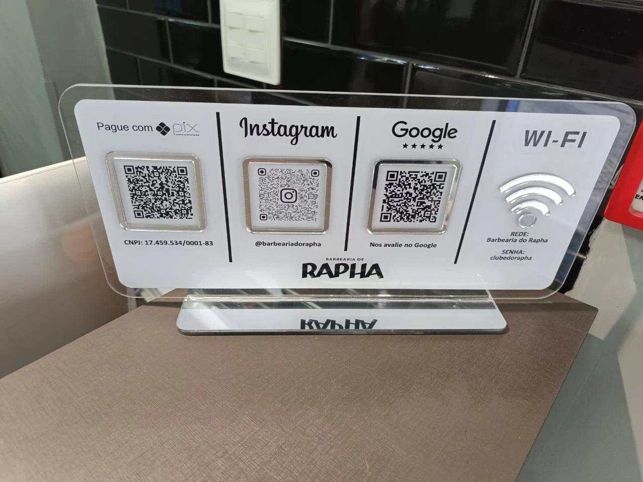 Placa Qrcode pix personalizada