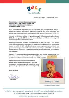 Trabalho Voluntário - Doação ao CTFM/GACC