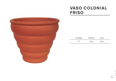Vaso Colonial Friso - Foto 1