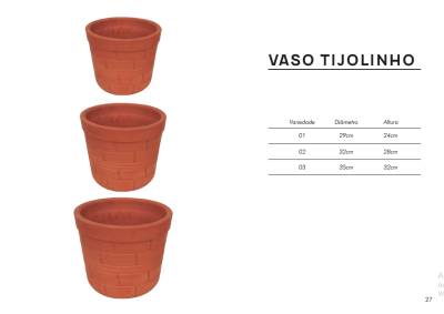 Vaso Tijolinho - Foto 1
