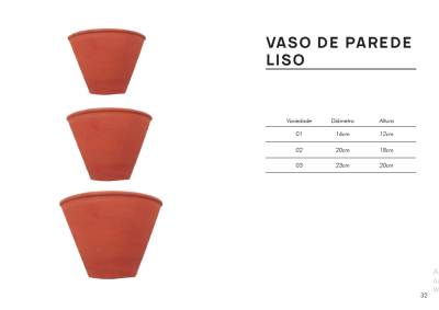 Vaso de Parede Liso - Foto 1