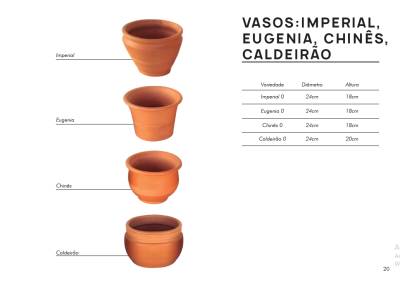 Vasos: Imperial, Eugenia, Chinês, Caldeirão - Foto 1
