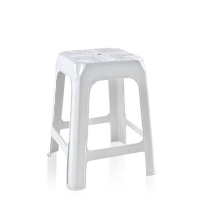 Banqueta de plástico branca - Foto 1