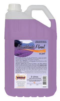 Desinfetante 5L Floral Limpbras - Foto 1