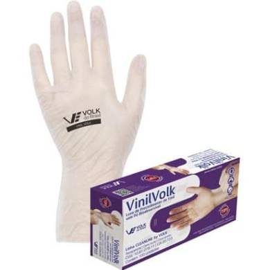 Luva Vinil Com Amido M - Foto 1