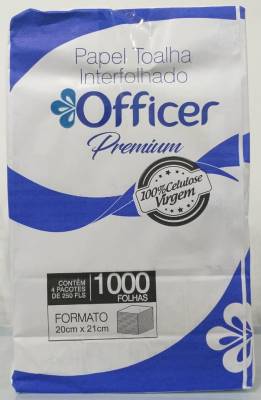 Papel Toalha Interf Officer Premium 20 x 21cm - Foto 1