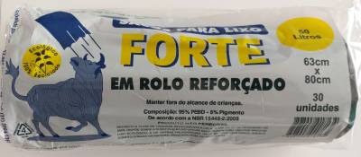 Saco para lixo em rolo reforçado 050 L - Foto 1