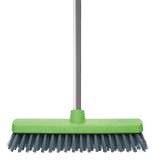 Vassoura Rígida Plástica 25 cm com cabo - Foto 1