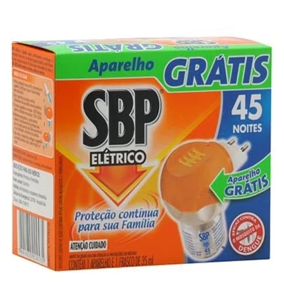 INSETICIDA ELÉTRICO LÍQUIDO SBP 45 NOITES APARELHO - Foto 1