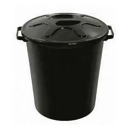 LIXEIRA PLÁSTICA 100LT JSN PRETA - Foto 1