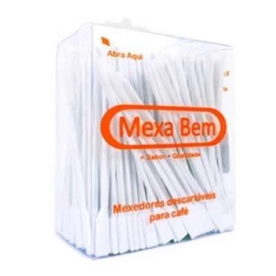 PALHETA PARA CAFÉ CRISTAL MEXA BEM 500UN - Foto 1