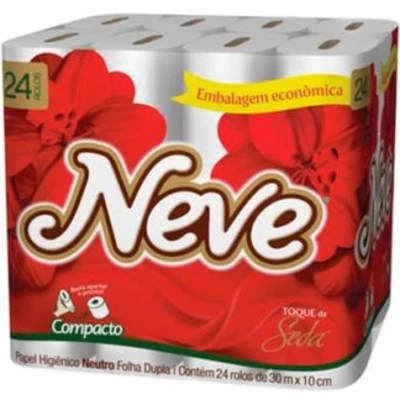 PAPEL HIGIÊNICO NEVE 24ROLOS - Foto 1