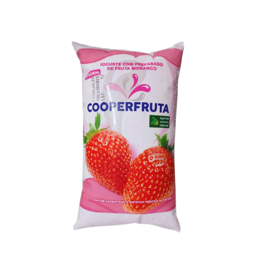 Iogurte com polpa de morango - Foto 1
