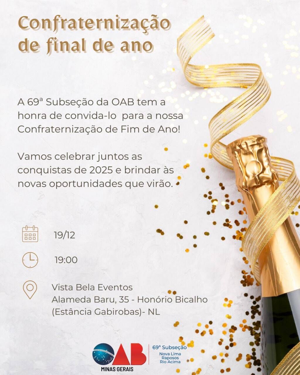 Confraternização 2025