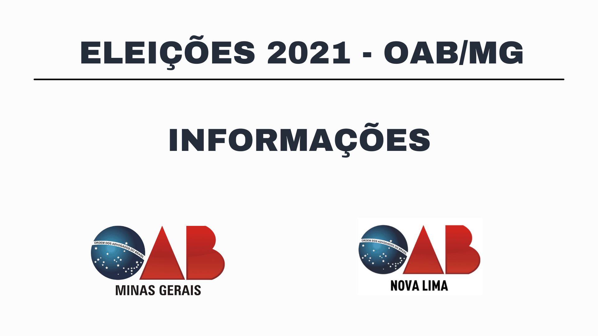 Eleições OAB/MG 2021