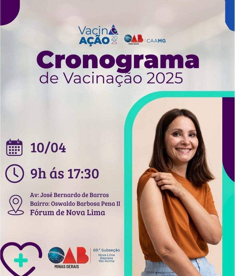 Vacinação para Advogados da 69ª Subseção da OAB já tem data marcada