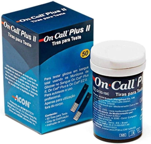 Tiras Reagentes p/ Aparelho Glicose - On Call Plus - Foto 1