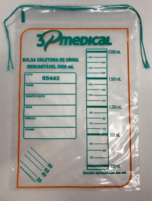 Bolsa Coletora de Urina - Descartável - 2000ml - Foto 1