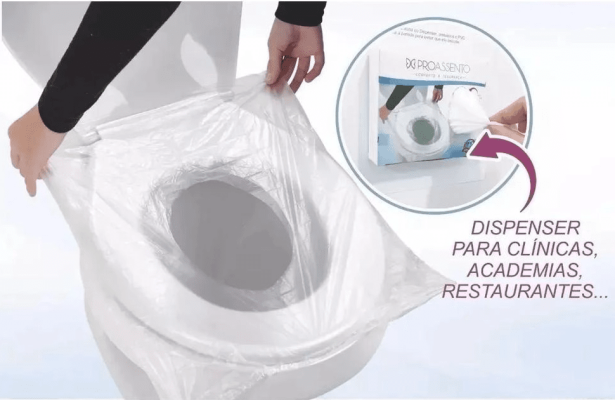Protetor descartável para assento sanitário - Foto 1