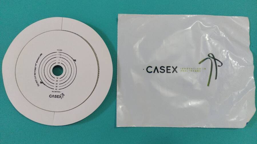 Placa Flexível Para Bolsa De Colostomia 44mm - Foto 1