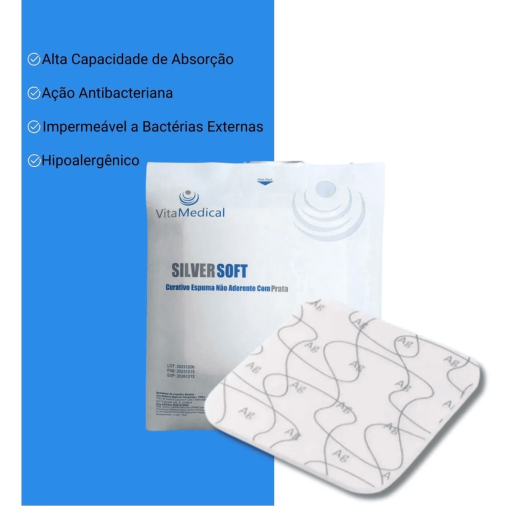 Curativo de Espuma com Prata - Foto 1