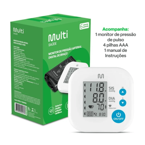 Aparelho de Pressão Digital - Braço - Multilaser - Foto 1