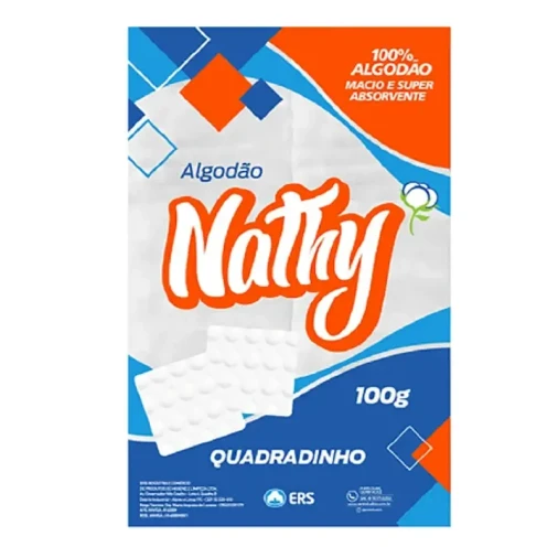 Algodão Quadrado Nathy - 100gr - Foto 1