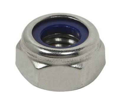 Porca Travante com Nylon Din 985 Inox - Foto 1