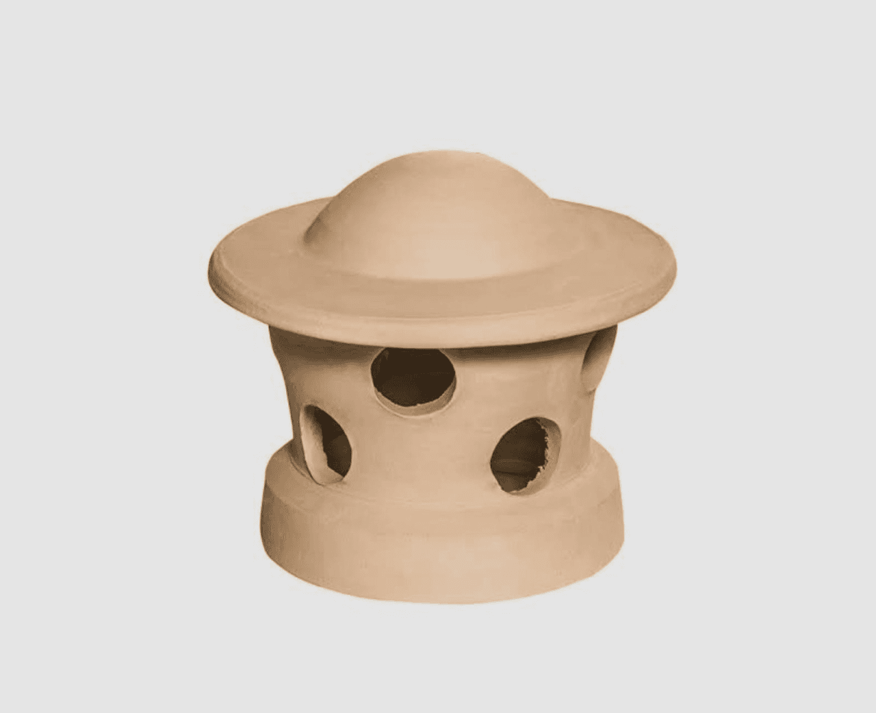 Chapeuzinho de Barro para Chaminé - Foto 1