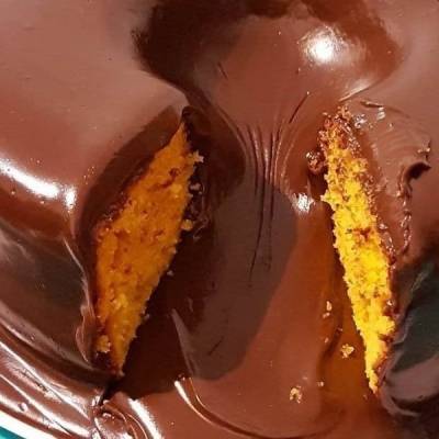 Bolo de Cenoura Vulcão - Foto 1