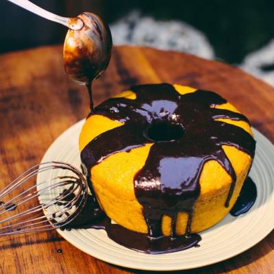 Bolo de Cenoura com Ganache - Foto 1