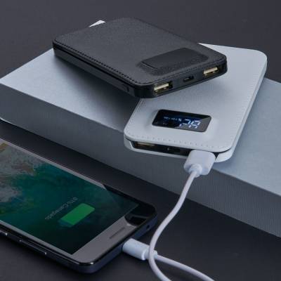 02032 Power Bank Plástico com Indicador Digital - Foto 1