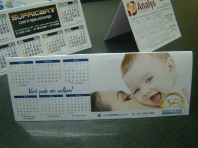 Calendário de mesa acrílico - Foto 1