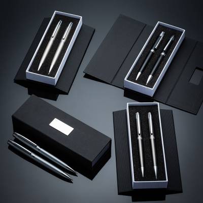 ER181PAR-BCO Conjunto Caneta e Lapiseira Metal - Foto 1