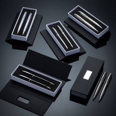 ER182PAR-BCO Conjunto Caneta e Lapiseira Metal - Foto 1