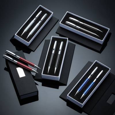 ER201PAR-BCO Conjunto Caneta e Lapiseira Metal - Foto 1