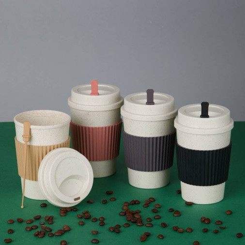 Copo Fibra de Trigo 450ml 3699 - Foto 1