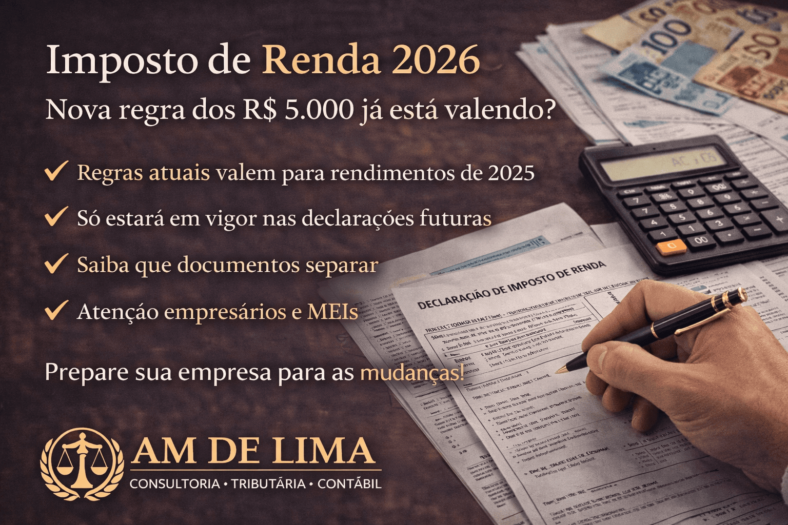 Imposto de Renda 2026: Nova Regra dos R$ 5.000 Já Está Valendo?