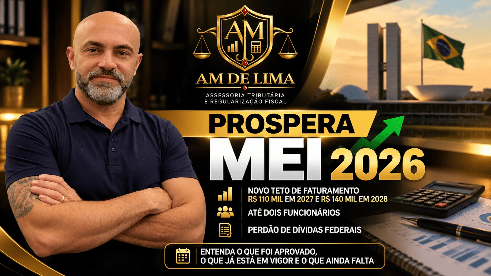 Prospera MEI 2026: Congresso aprova novo teto de R$ 140 mil e perdão de dívidas. Veja o que já vale